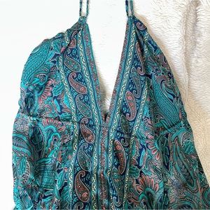 MAXI SILK STYLE DRESS